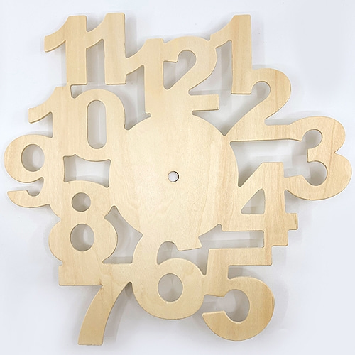 나무시계-숫자판 시계 만들기